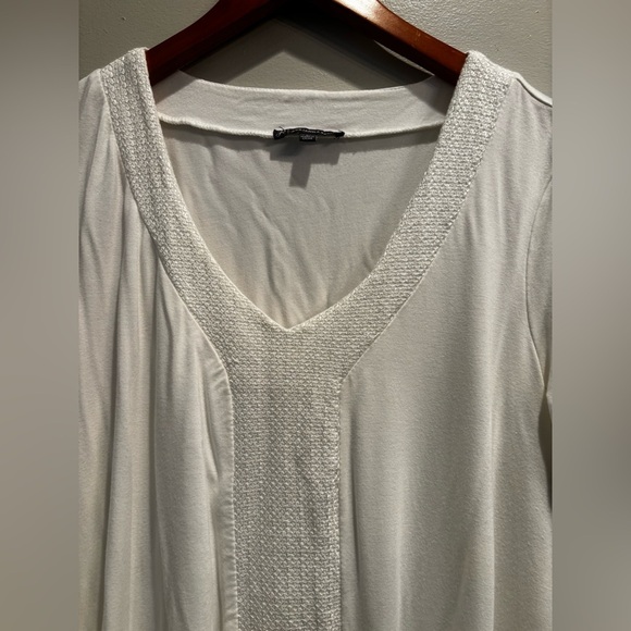 Adrianna Papell Asymmetrical Cream Blouse neutral basic minimalist
Textured - Picture 3 of 10